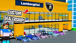 I MADE A CUSTOM LAMBORGHINI DEALERSHIP IN ROBLOX CDT [upl. by Zakarias759]