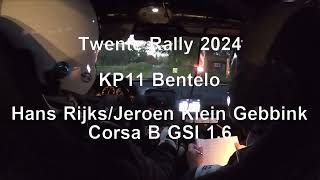 Twente Rally 2024  KP11 Bentelo  RijksKlein Gebbink  Opel Corsa B GSI 16 [upl. by Spiers]