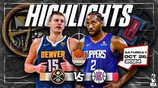 LA Clippers vs Denver Nuggets QRT 3 Highlights  October 26 2024  202425 NBA Season [upl. by Care]