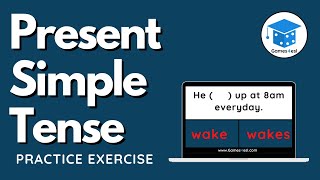 Present Simple Tense Exercise  Grammar Quiz [upl. by Kcirdneh]