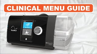 Clinical Settings Airsense 10 Autoset  How to Get to CPAP Clinical Menu and Change Pressure [upl. by Simone]