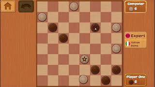 Checkers Italian dama Strategy game [upl. by Larentia590]