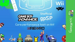 gpSP Wii Latest on RA Wii 181 Performance Test 13 GBA games demonstrated  saulfabreg Wii VC [upl. by Arimahs365]