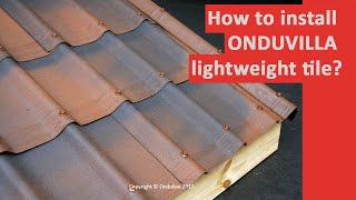 How to install ONDUVILLA lightweight tile [upl. by Uuge]