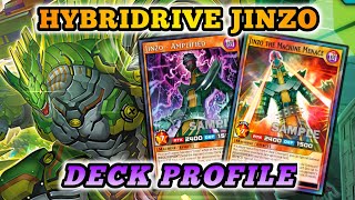 HYBRIDRIVE JINZO  DECK PROFILE  YuGiOh Rush Duel  EDOPRO [upl. by Nybor655]