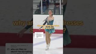 why are figure skating dresses SO SHORT 😳 iceskater figureskating figureskater iceskating [upl. by Erek529]