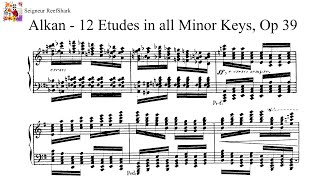 Alkan  12 Etudes in all the Minor Keys Smith [upl. by Selrahcnhoj659]