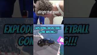 EXPLODING BASKETBALL GONE WRONG funny florida prank skit basketball viral [upl. by Luedtke]