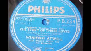 Winifred Atwell  THE STORY OF THREE LOVES  Philips PB234 1954 DoGramofonuPL [upl. by Faxan397]