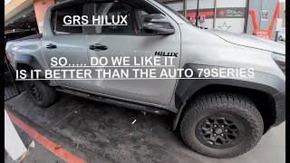 2024 GR Sport Toyota Hilux Do we think its better than our 4cylinder Auto 79series few comparisons [upl. by Bores]