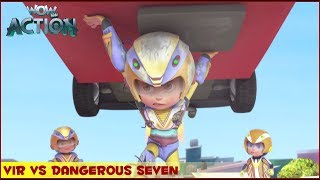 Vir  The Robot Boy  Vir Vs Dangerous Seven Part 2  3D Action shows for kids  WowKidz Action [upl. by Princess347]