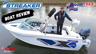 NEW 2021 QUINTREX 450 FISHABOUT PRO BOAT REVIEW [upl. by Claretta148]