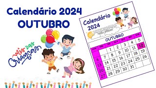 Calendário Outubro 2024 [upl. by Jay]