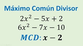 Maximo comun divisor de polinomios por descomposicion en factores ejemplo 03 [upl. by Fletch]