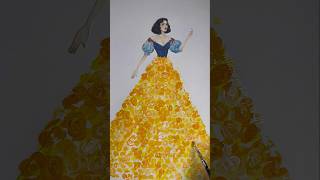 snow white dress design rifanaartandcraft shorts [upl. by Einaeg969]