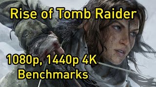 Rise of the Tomb Raider 1080p 1440p 4K Benchmarks [upl. by Adihsar]