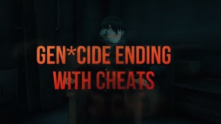 Gencide ending but i use cheats cuz im bad at it Yandere Simulator [upl. by Llevart825]