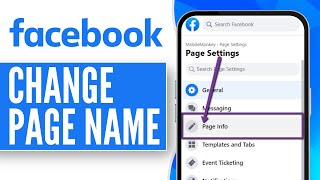 How to Change Your Facebook Page Name 2024 Update [upl. by Towny]