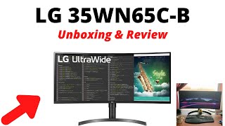 LG 35 Curved Ultrawide Monitor  LG 35WN65CB with Speaker Test Unboxing amp Review [upl. by Tsirhc905]