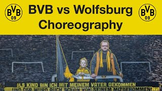 Borussia Dortmund vs Wolfsburg Choreography Celebrating Marco Reus new born child [upl. by Giffie360]