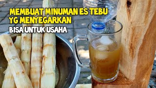 Cara Membuat Alat Pemeras Tebu Sederhana Untuk Minuman Es [upl. by Euqinot]