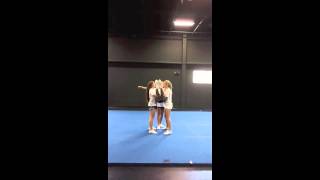 Elite Cheerleading Stunt Progression Log Roll Drill [upl. by Steady]