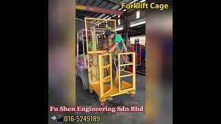 🎥 Click to watch our demo video and see the FUSHEN forklift cage in action perak malaysia fypシ゚ [upl. by Leasa]