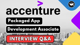 Interview QampA  Packaged App Development Associate  Accenture Freshers Hiring [upl. by Retsevlis]