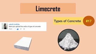 What is Limecrete  Lime Concrete  Types of Concrete 17 [upl. by Alansen]