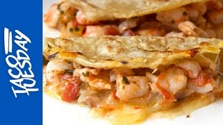 Taco Tuesday Cheesy Shrimp Tacos [upl. by Sausa353]