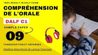 DALF C1  Compréhension de lorale No 09  DALF C1 Listening Practice Test Online [upl. by Warchaw]