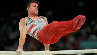 US mens gymnastics team wins bronze at Paris Olympics [upl. by Salhcin]