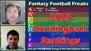 Fantasy Football 2024 Runningback Rankings Dynasy Leagues fantasyfootballdynasty fantasyfootball [upl. by Minabe156]