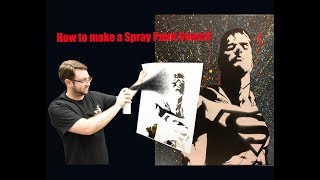 How to make a Spray Paint Stencil [upl. by Constantia]