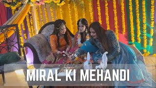 Miral Khans Mehandi Function 🤩 [upl. by Anaik]