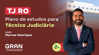 Concurso TJ RO  Plano de estudos para Técnico Judiciário [upl. by Rhody337]