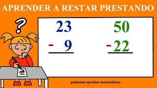 Aprender a restar prestando [upl. by Sinnard468]