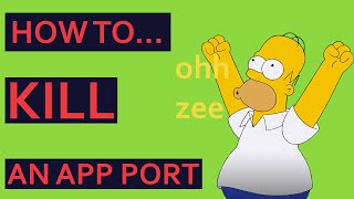 How to KILL an app port  Fix the error 2 apps running at the same port  One  Tips Everyday [upl. by Lidstone]