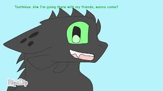 Toothless X Light Fury REMAKE Ep2 Cringe Warning [upl. by Hanfurd]