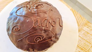 Chocolate sacher cake recipe  Torta Sacher  Chocolate Cake [upl. by Ioab]