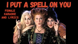 I Put a Spell on You Bette Midler Hocus Pocus Karaoke Video with Lyrics iputaspellonyou karaoke [upl. by Amled921]