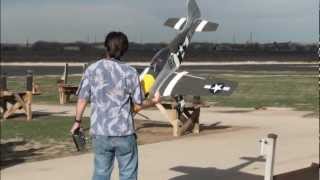 FMS 1700mm P51D Mustang Maiden Flight 31612 [upl. by Eirhtug52]