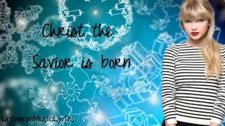 Silent Night Taylor Swift Lyrics Video HD [upl. by Venezia]