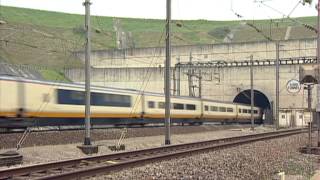 Eurostar Drivers eye view into Waterloo preview now on DVD too [upl. by Ahsaetan779]