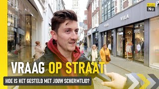 Hoe is het gesteld met jouw schermtijd  Vraag op Straat [upl. by Edmondo447]