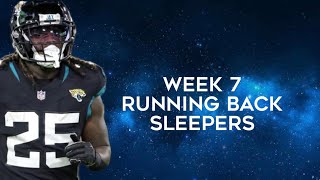 Running Back Sleepers Week 7 Fantasy Football [upl. by Eleazar]