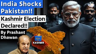 India Shocks Pakistan as Jammu Kashmir Election Dates Declared  Democracy will win [upl. by Kcaj497]