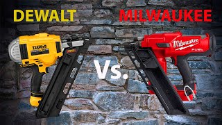 The Best Two Cordless Framing Nailers Go Head To Head  Milwaukee M18 Fuel Vs Dewalt 20V Max Nailer [upl. by Leifeste367]