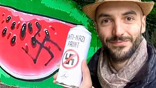 I Covered Hateful Graffiti With Food Art [upl. by Slen]