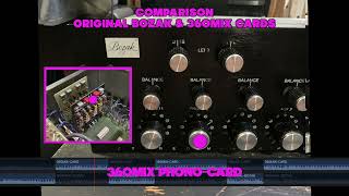 BOZAK MIXER Phono Cards Comparison Original Vs 360MIX The Pink Bunny V1R2 [upl. by Ihsoyim]